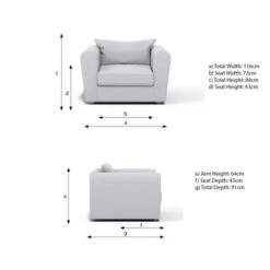 Blake Curved Arm Jumbo Cord Snuggle Chair -Online Furniture Store 30842463 alt09