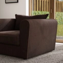 Blake Curved Arm Jumbo Cord Snuggle Chair -Online Furniture Store 30842464 alt05