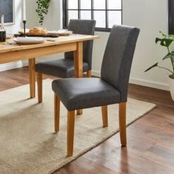 Hugo Set Of 2 Dining Chairs, Distressed Faux Leather -Online Furniture Store 30842640