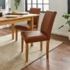 Hugo Set Of 2 Dining Chairs, Distressed Faux Leather -Online Furniture Store 30842641