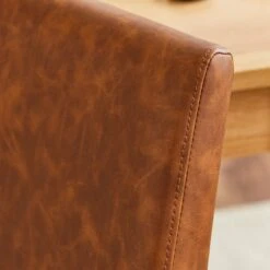 Hugo Set Of 2 Dining Chairs, Distressed Faux Leather -Online Furniture Store 30842641 alt02