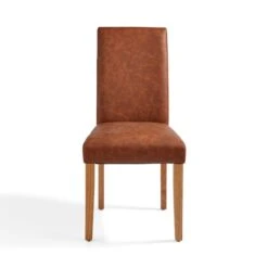 Hugo Set Of 2 Dining Chairs, Distressed Faux Leather -Online Furniture Store 30842641 alt05