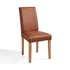 Hugo Set Of 2 Dining Chairs, Distressed Faux Leather -Online Furniture Store 30842641 alt06