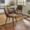 Set Of 2 Luna Dining Chairs, Faux Leather -Online Furniture Store 30842644