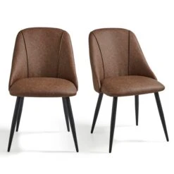 Set Of 2 Luna Dining Chairs, Faux Leather -Online Furniture Store 30842644 alt04