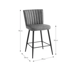 Taylor Counter Height Bar Stool, Faux Leather -Online Furniture Store 30842645 alt09