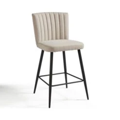 Taylor Counter Height Bar Stool, Natural Fabric -Online Furniture Store 30842648 alt04