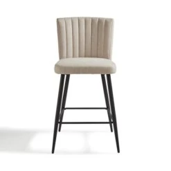Taylor Counter Height Bar Stool, Natural Fabric -Online Furniture Store 30842648 alt05