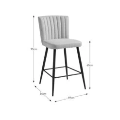Taylor Counter Height Bar Stool, Natural Fabric -Online Furniture Store 30842648 alt09
