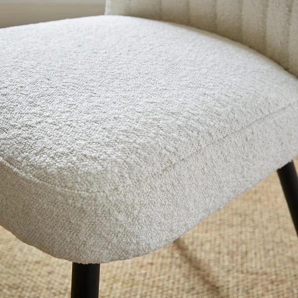 Taylor Dining Chair, Ivory Boucle 6 Taylor Dining Chair, Ivory Boucle - Image 4