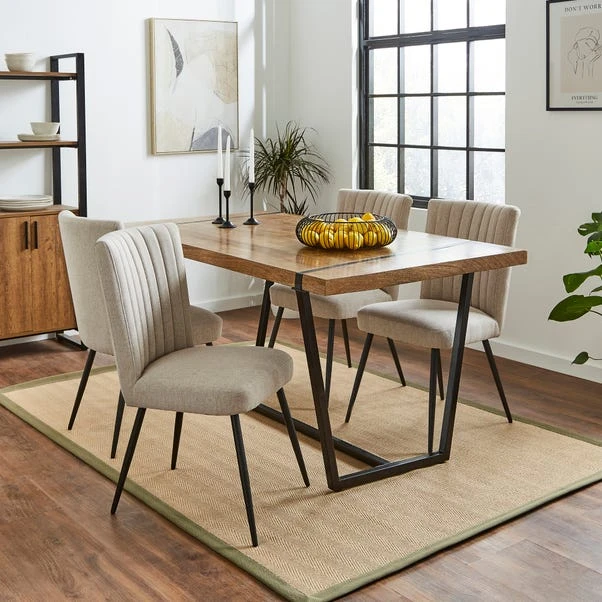 Taylor Dining Chair, Natural Fabric 4 Taylor Dining Chair, Natural Fabric - Image 2