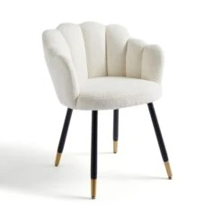 Vivian Dining Chair, Ivory Boucle -Online Furniture Store 30842653 alt03