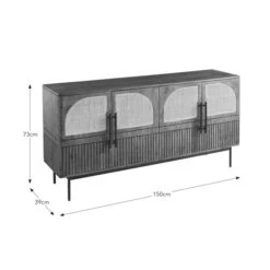 Mila Large Sideboard, Dark Mango Wood -Online Furniture Store 30843025 alt09