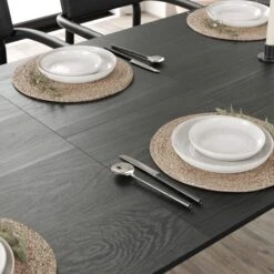 Hudson 6-8 Seater Rectangular Extendable Dining Table, Oak -Online Furniture Store 30843938 alt04