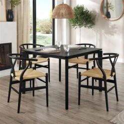 Hudson 2-4 Seater Square Extendable Dining Table, Oak -Online Furniture Store 30843939