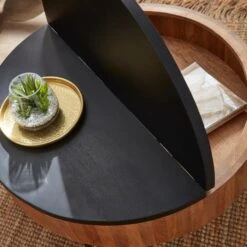 Jaya Round Storage Coffee Table, Mango Wood -Online Furniture Store 30844421 alt05