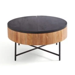 Jaya Round Storage Coffee Table, Mango Wood -Online Furniture Store 30844421 alt07