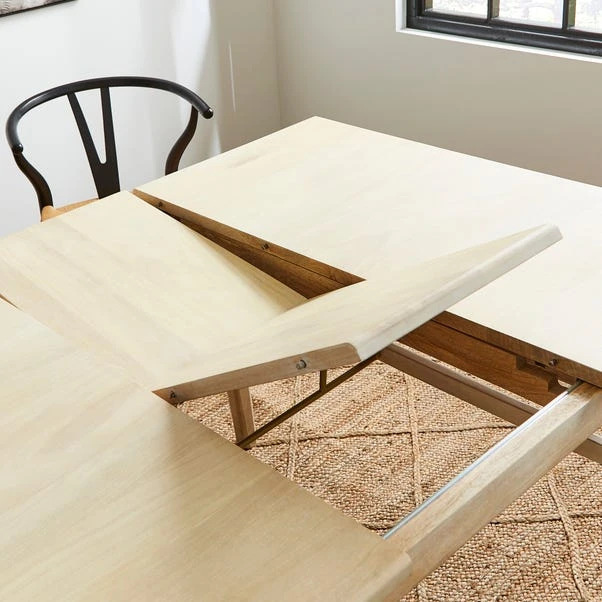 Laila 2-4 Seater Square Extendable Dining Table, Mango Wood 5 Laila 2-4 Seater Square Extendable Dining Table, Mango Wood - Image 3