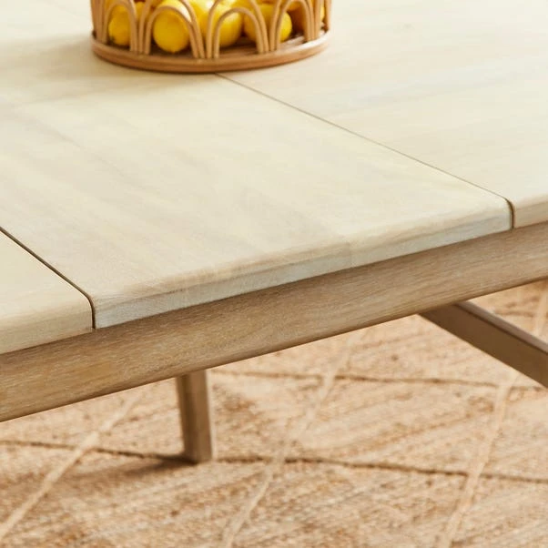 Laila 2-4 Seater Square Extendable Dining Table, Mango Wood 6 Laila 2-4 Seater Square Extendable Dining Table, Mango Wood - Image 4