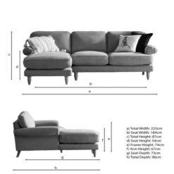 Jolene Soft Texture Corner Chaise Sofa -Online Furniture Store 30847022 alt09