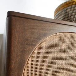 Mila Rattan Double Wardrobe, Dark Mango Wood -Online Furniture Store 30847498 alt05