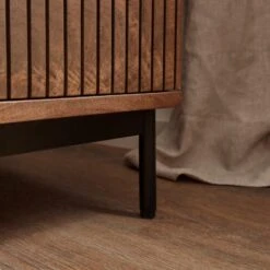 Mila Rattan Double Wardrobe, Dark Mango Wood -Online Furniture Store 30847498 alt07