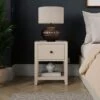 Malone 1 Drawer Slim Bedside Table, Warm Grey -Online Furniture Store 30847633
