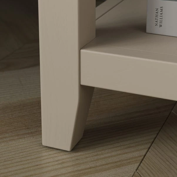 Malone 1 Drawer Slim Bedside Table, Warm Grey 8 Malone 1 Drawer Slim Bedside Table, Warm Grey - Image 6