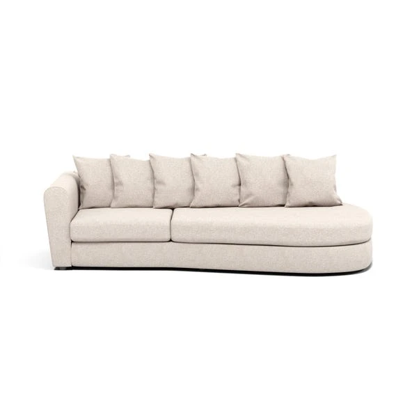 Blake Curved Arm Scatter Back Soft Texture Corner Chaise 20 Blake Curved Arm Scatter Back Soft Texture Corner Chaise - Image 18