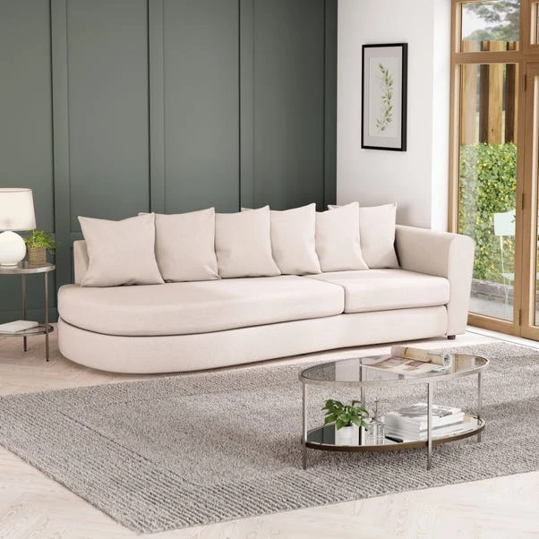 Blake Curved Arm Scatter Back Soft Texture Corner Chaise 4 Blake Curved Arm Scatter Back Soft Texture Corner Chaise - Image 2