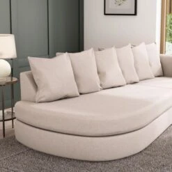 Blake Curved Arm Scatter Back Soft Texture Corner Chaise 27 Blake Curved Arm Scatter Back Soft Texture Corner Chaise -Online Furniture Store 30848311 alt05