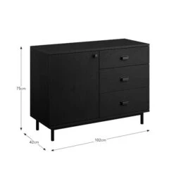 Fulton Small Sideboard, Black Oak -Online Furniture Store 30849004 alt09