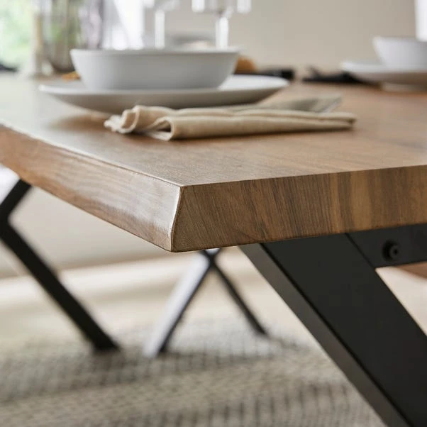 Ezra Large 8 Seater Dining Bench Set, 220cm 7 Ezra Large 8 Seater Dining Bench Set, 220cm - Image 5