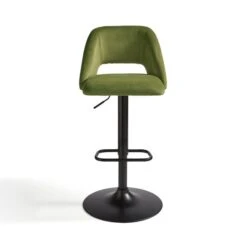 Jonas Adjustable Height Bar Stool, Velvet -Online Furniture Store 30851449 alt05