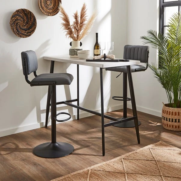 Rhys Height Adjustable Bar Stool, PU 13 Rhys Height Adjustable Bar Stool, PU - Image 11