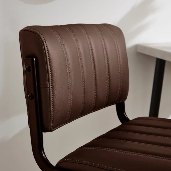 Rhys Height Adjustable Bar Stool, PU 4 Rhys Height Adjustable Bar Stool, PU - Image 2