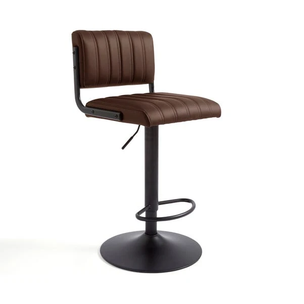 Rhys Height Adjustable Bar Stool, PU 6 Rhys Height Adjustable Bar Stool, PU - Image 4