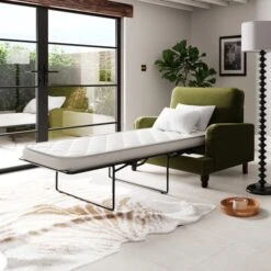 Beatrice Matte Velvet Snuggle Single Sofa Bed -Online Furniture Store 30853799 alt02