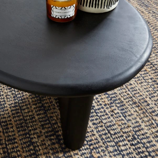 Ludo Kidney Shaped Coffee Table, Mango Wood 4 Ludo Kidney Shaped Coffee Table, Mango Wood - Image 2