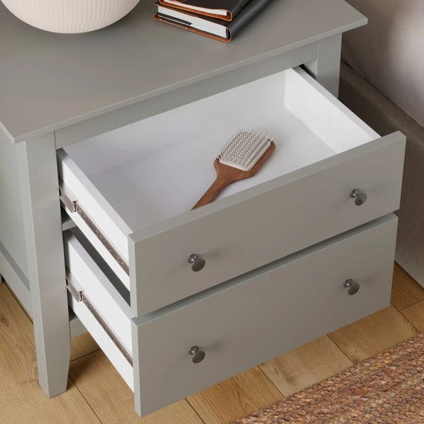 Lynton 2 Drawer Wide Bedside Table 5 Lynton 2 Drawer Wide Bedside Table - Image 3