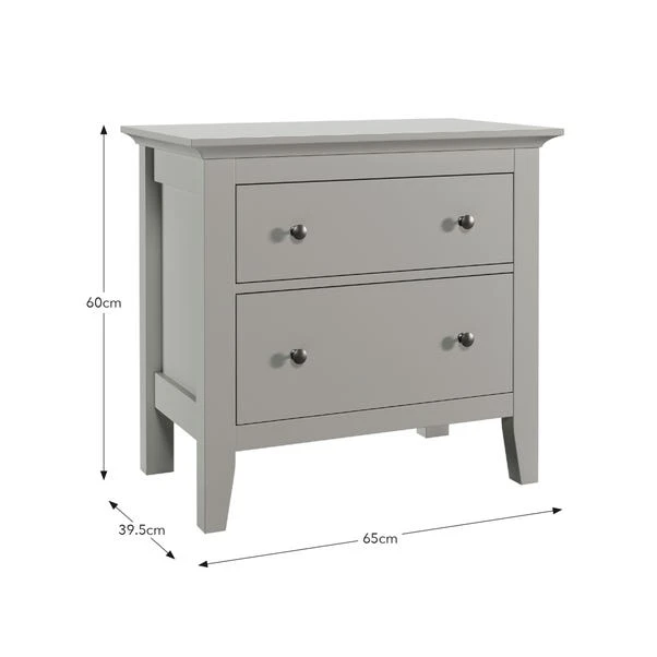 Lynton 2 Drawer Wide Bedside Table 8 Lynton 2 Drawer Wide Bedside Table - Image 6