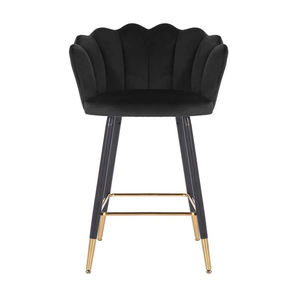 Vivian Counter Height Bar Stool, Velvet 3 Vivian Counter Height Bar Stool, Velvet