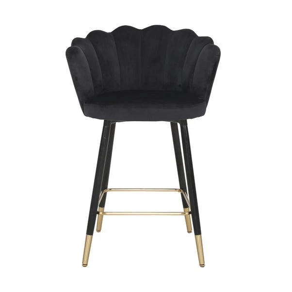Vivian Counter Height Bar Stool, Velvet 4 Vivian Counter Height Bar Stool, Velvet - Image 2