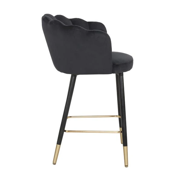 Vivian Counter Height Bar Stool, Velvet 5 Vivian Counter Height Bar Stool, Velvet - Image 3