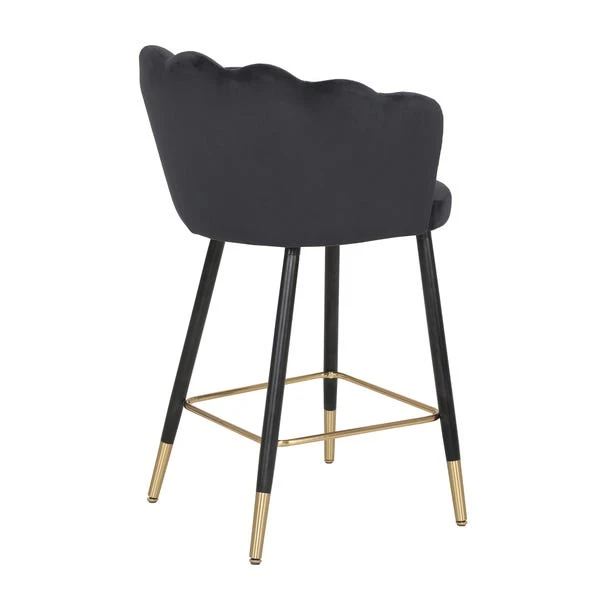 Vivian Counter Height Bar Stool, Velvet 6 Vivian Counter Height Bar Stool, Velvet - Image 4