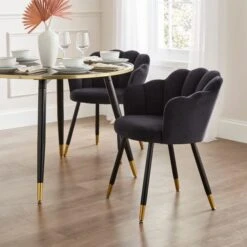 Vivian Velvet Dining Chair -Online Furniture Store 30857284