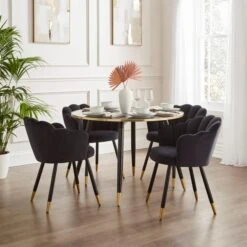 Vivian Velvet Dining Chair -Online Furniture Store 30857284 alt01
