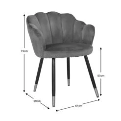 Vivian Velvet Dining Chair -Online Furniture Store 30857289 alt09