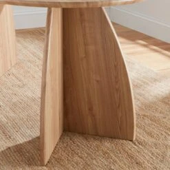 Effy 6 Seater Oval Dining Table, Natural Wood Effect -Online Furniture Store 30857598 alt03
