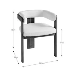 Lovato Dining Chair, Boucle -Online Furniture Store 30857637 alt09